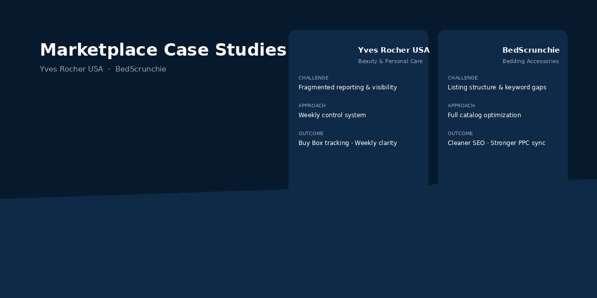 Marketplace results review showing multi-channel growth initiative overview